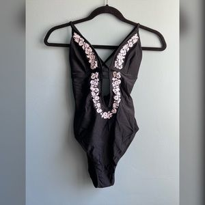 One-Piece embroidered bathing suit